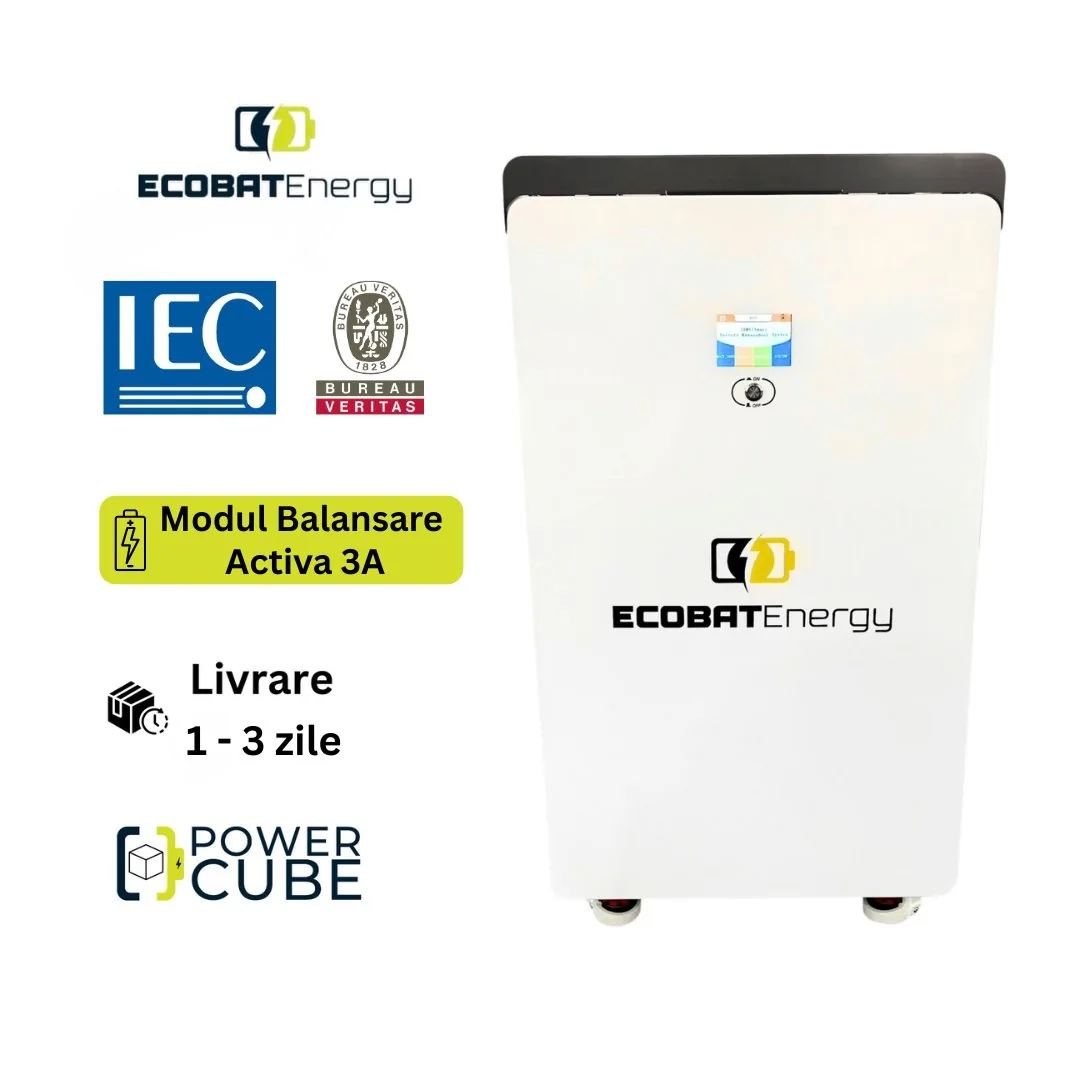 Acumulator 10.24 KWh Lifepo4 Ecobat Energy Powercube 51.2V 200Ah