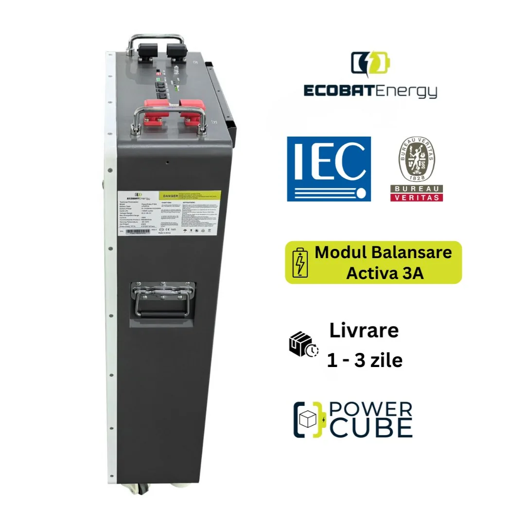Acumulator 10.24 KWh Lifepo4 Ecobat Energy Powercube 51.2V 200Ah