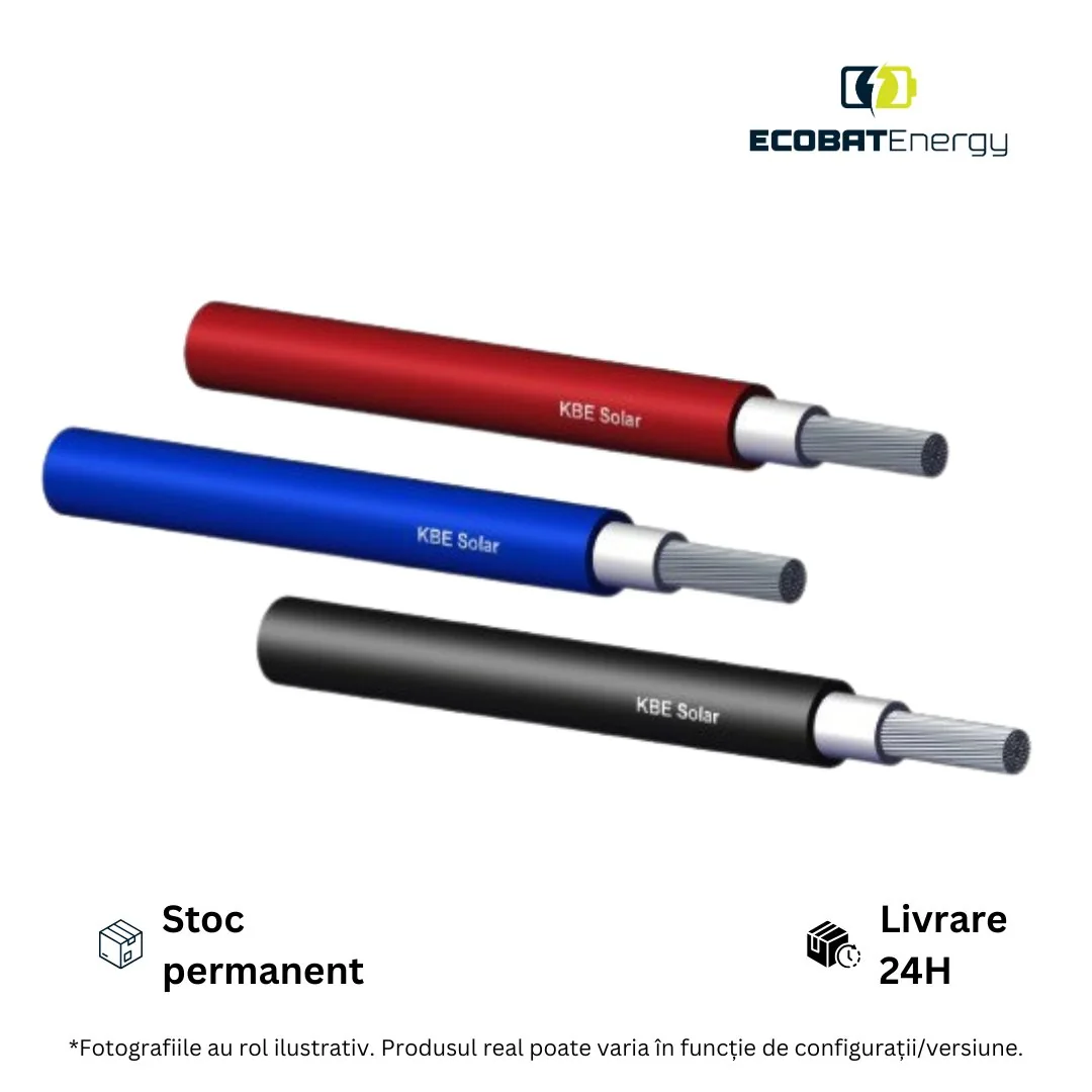 Cablu solar negru 6 mm²