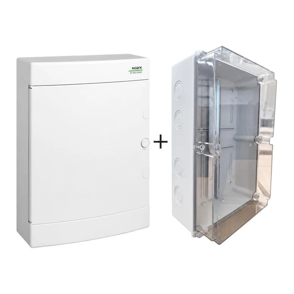 Tablou electric AC/DC 8~12kW trifazat - 2 string-uri si cutie sigilabila pentru contor OD