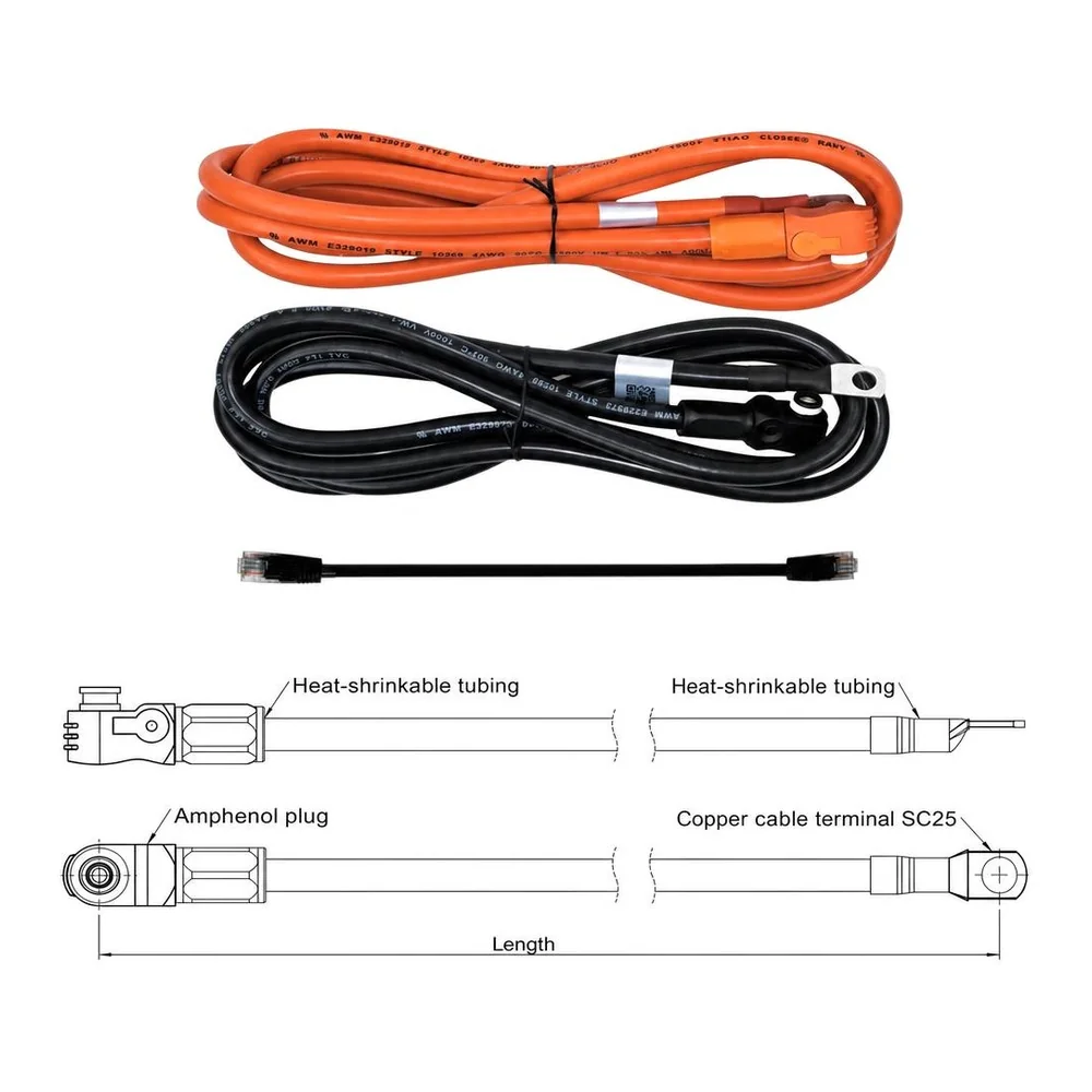 Kit cabluri Invertor-Baterie Pytes V5a