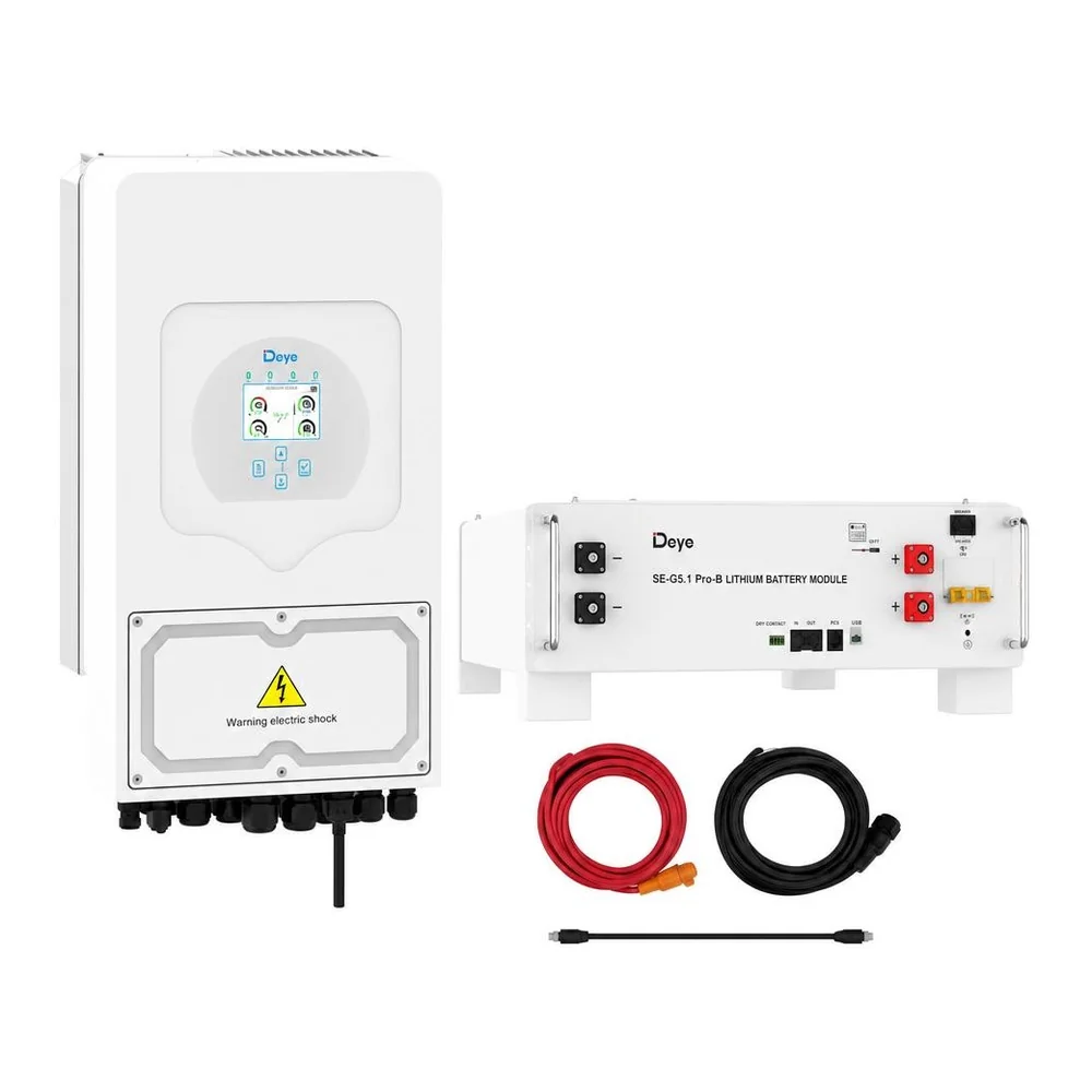 Pachet Invertor DEYE 5kW și Acumulator Deye 5.12 kWh