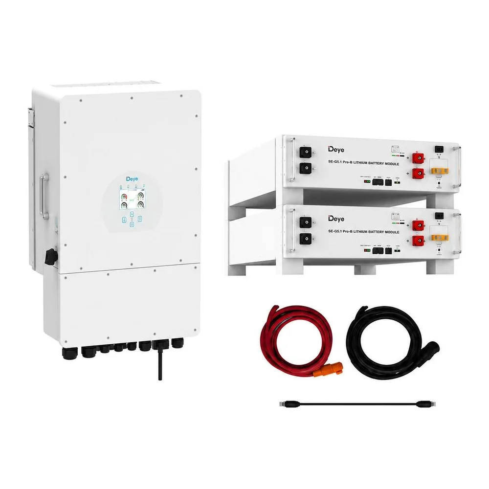 Pachet Invertor DEYE 10kW și 2 Acumulatori Deye 5.12 kWh