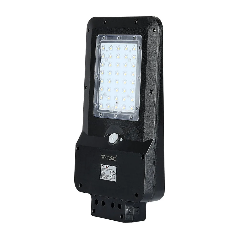 Lampa solara stradala cu LED 1600lm, Senzor miscare, 6000K