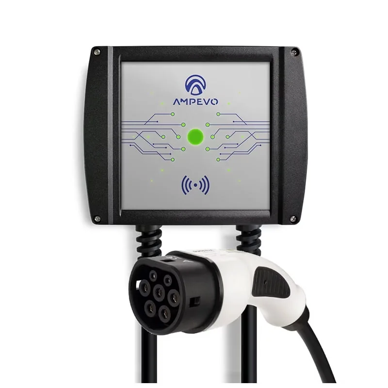 Stație Încărcare Vehicule Electrice 22kW,Reglabila,RFID, AMPEVO