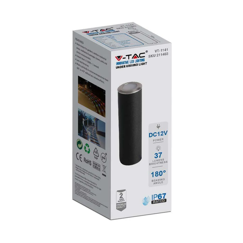 0.5W LED Lumină pentru Treaptă Argintiu 3000K