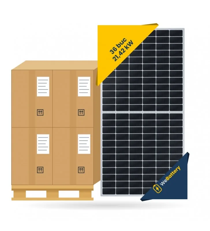 Palet 36 panouri fotovoltaice Ulica Solar 595W N-Type TOPCon Bifacial – 21,42 kWp